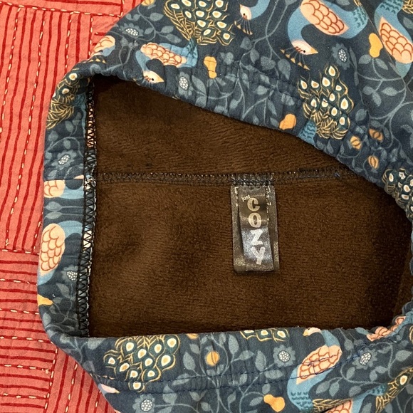 Just Cozy size women’s m/l peacock & Floral Patterned velour Leggings - Picture 2 of 13